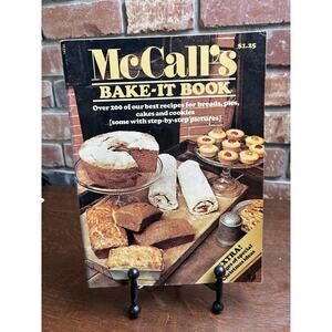McCall's Bake-it Book 1975 PB Recipes Cookbook Extra 25pg Christmas Ideas B351